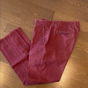 Bonobos Men's Chino Pants - Burgundy  -size 35 x 32
